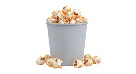 Bucket of Popcorn with Scattered Kernels