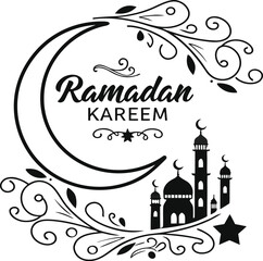 Luxury Ramadan Kareem Islamic Typography