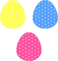 Easter Egg Vector Art bundle isolated on transparent