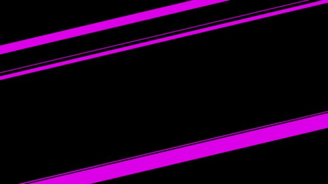 Diagonal magenta anime-style speed lines frame the top and bottom of the screen, creating a dynamic border or overlay for action and comic book styles