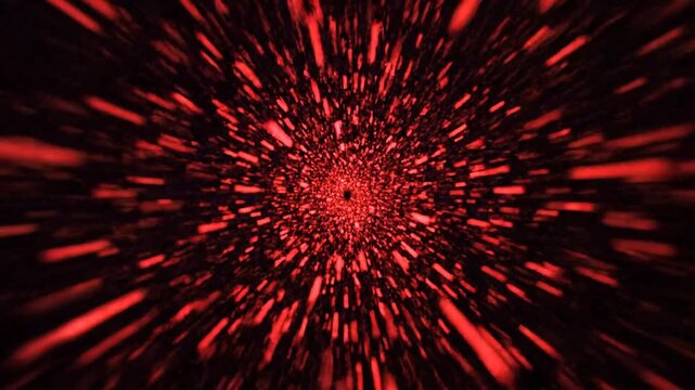 Rapid Red Particle Hyper-speed Motion Through Deep Space