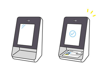 マイナンバーカードを使った認証方法の図解イラスト