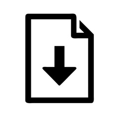 Fototapeta premium File Download Icon Vector Illustration