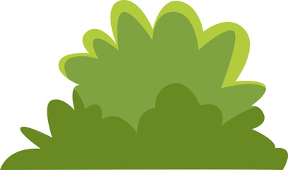 Obraz premium Grass Bushes Illustration