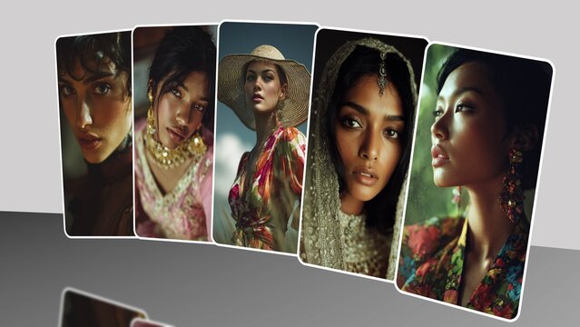 Luxury Fashion Portrait Media Display