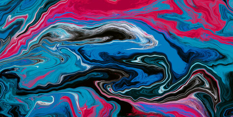 Obraz premium Wonderland with a Burst of Colors and Abstract Geometric Shapes