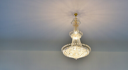 Decorative lights on the ceiling in the conference room.