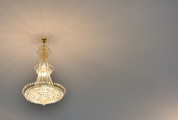 Decorative lights on the ceiling in the conference room.