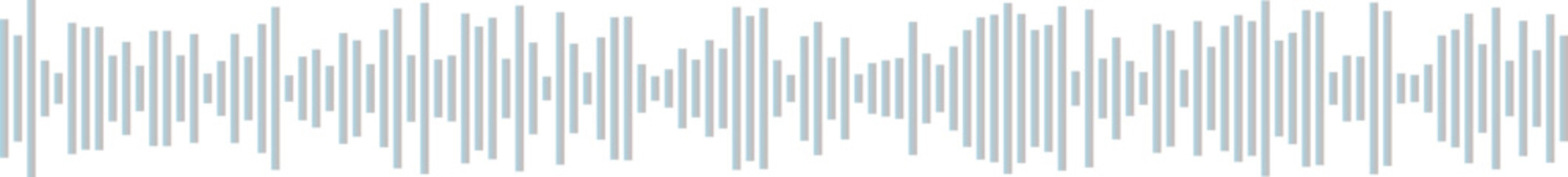 Obraz premium Intense sound wave illustration with sharp light blue bars, representing high-frequency audio, powerful signals, or data spikes.