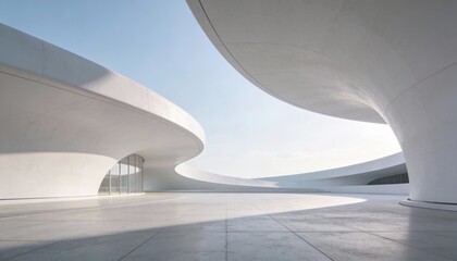 Obraz premium Futuristic abstract background with glowing geometric lines, smooth gradients, and neon cyber-style design, perfect for digital art, tech projects, presentations, banners, and UI/UX layouts