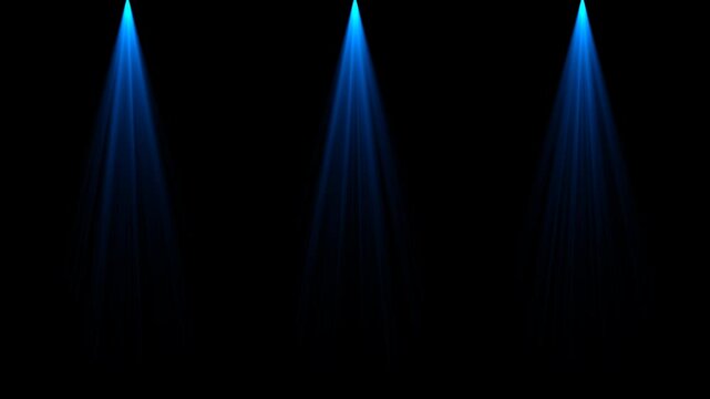 blue spot lights rays isolated alpha channel animation technology and product light social media motion design element