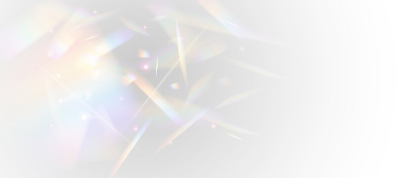 Spectral crystal shine forms luminous rainbow reflections with fantasy mood. Neon light feels vibrant. Ideal for decorative overlay effects.