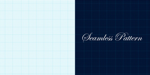 Seamless grid pattern with contrasting white and dark blue sections for versatile design isolated on transparent background, Vector