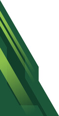 Abstract Green Geometric Corner