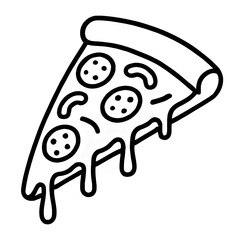 Minimalist Pizza Slice