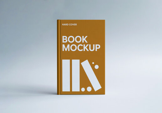 Realistic Hardcover Book Mockup