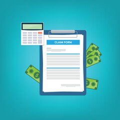 Insurance claim form