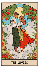 vintage vintage style deck of tarot cards. magical predictions of the future, mysterious characters.