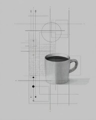 Abstract Coffee Cup Design