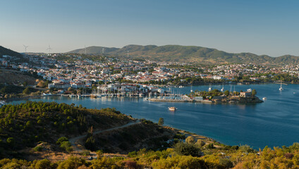 Obraz premium Beautiful scenery of the tourist town of Datça. Muğla Province, Türkiye