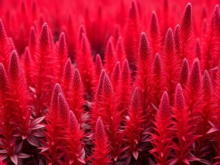 Close up of red flowers.