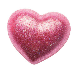 Obraz premium Pink Heart isolated [Transparent Background PNG].