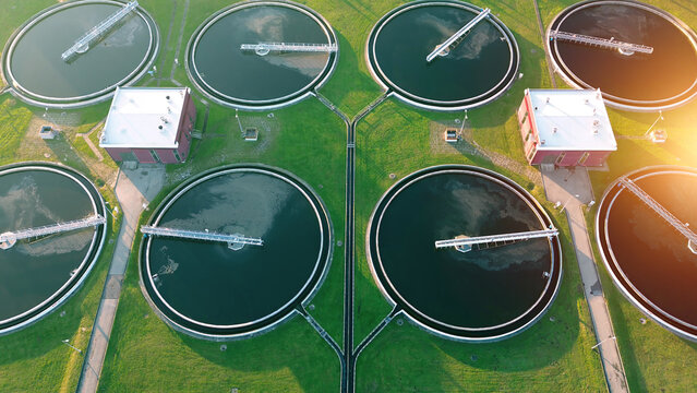 Rural sewage treatment and management plant