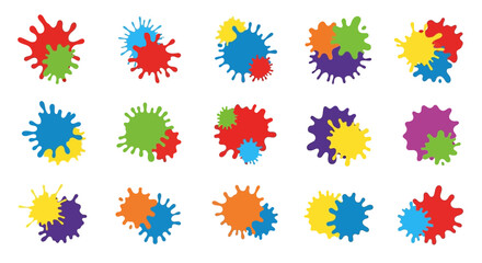 Vibrant Colorful Crayon Swatches Arranged in a Grid Pattern on a White Background