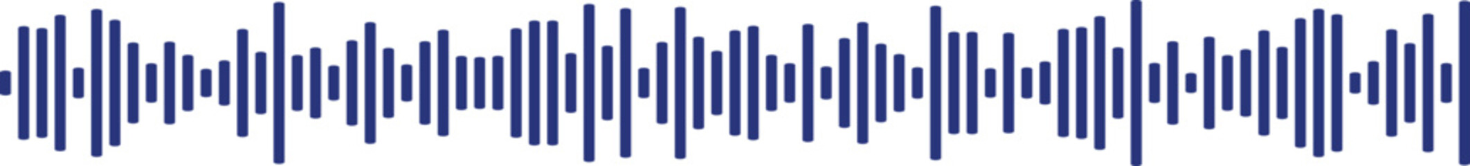 Blue Sound Waveform Visualization - Detailed Digital Audio Spectrum Analysis Art