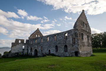 Fototapeta premium Visingsborg castle ruin on the Swedish island of Visingsö in Lake Vättern