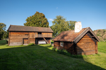 Obraz premium Farmhouses on Visingsö island in Sweden