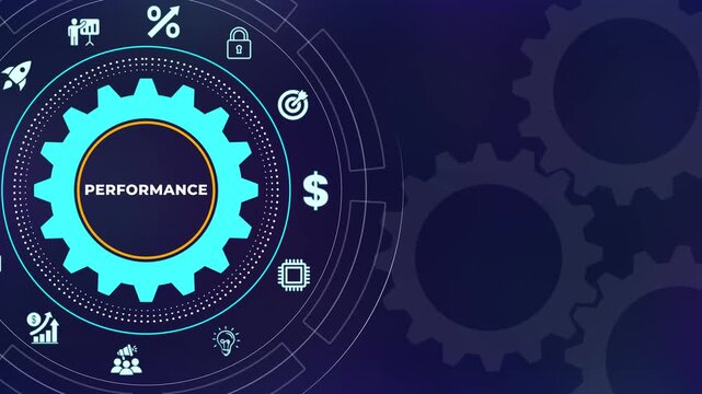 Business performance, professional output evaluation, corporate result tracking and efficiency growth. Business, technology, internet and networking concept.