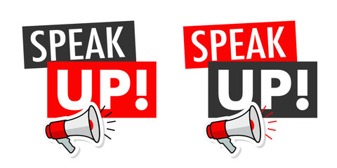 Obraz premium Speak up