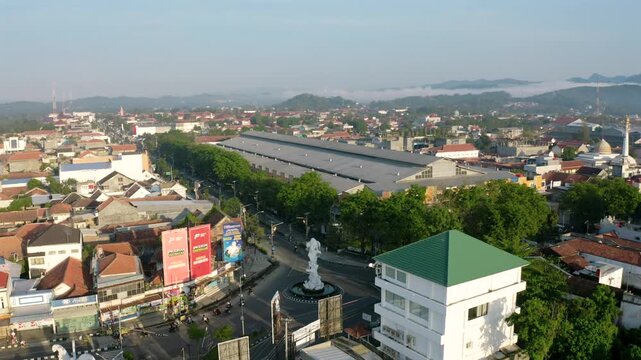 a landmark on the kebumen city, central java indonesi