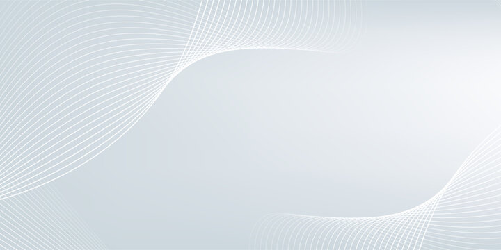 Abstract gray background with white lines curve and soft lights, Vector illustration. modern design art.