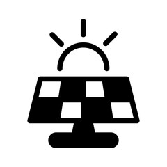Fototapeta premium Solar cell icon
