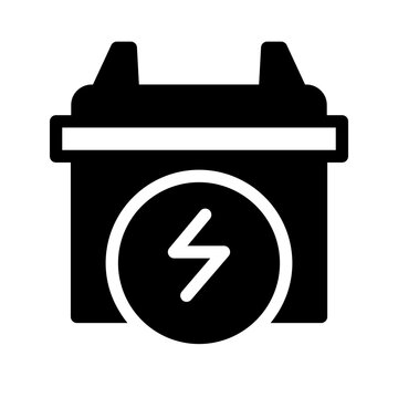 Charging accu battery icon