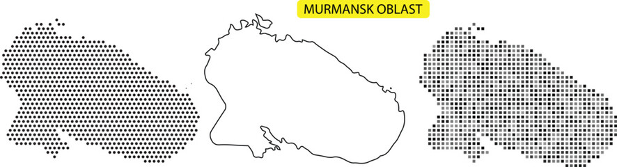 Nurmanak dilate map illustration with different patterns and textures