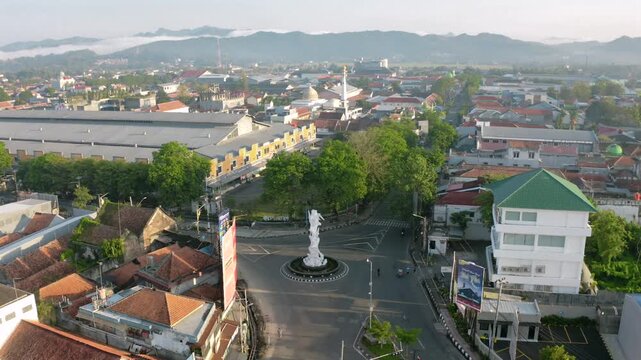 a landmark on the kebumen city, central java indonesi