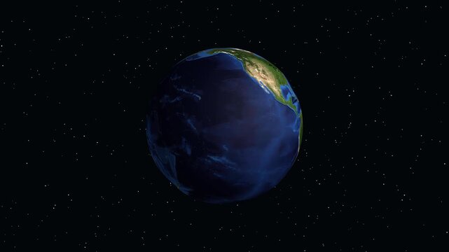 Earth Zoom Animation Focusing on Macapa Brazil Geographic Location