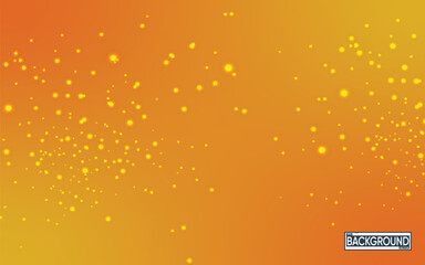Vibrant Orange and Yellow Background with Glittering Bokeh