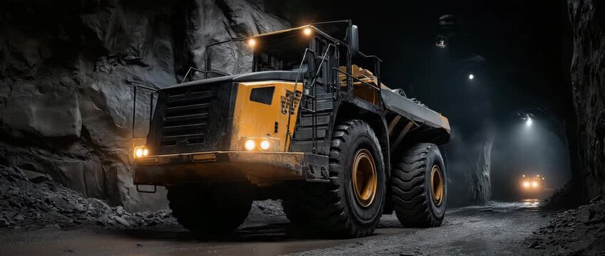 Loader truck industry metal subterranean gold mining
