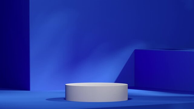Copy space for product presentation. Summer background scene with shadow on wall and table. 3d render. 