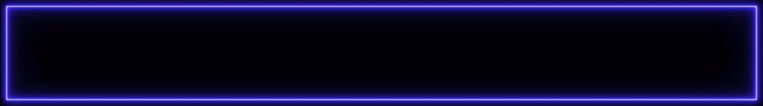 Rectangle frame icon animation glowing neon color bordar frame display box round shape retro screen photo frame. Glowing neon rectangular frame border animation on black background.