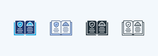 Safety Procedure Multiple Style Icon Collection