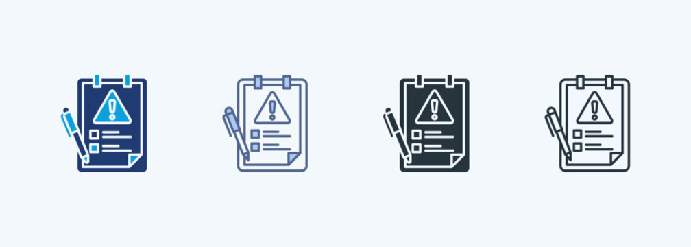 Incident Report Multiple Style Icon Collection