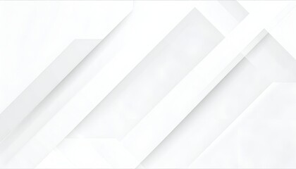 Abstract geometric background with layered white and gray shapes