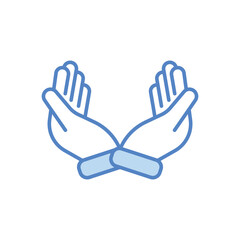 Obraz premium Caring Hand vector icon