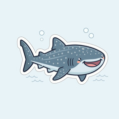 Cute Whale Shark Illustration