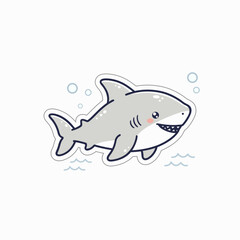 Cute Shark Illustration
